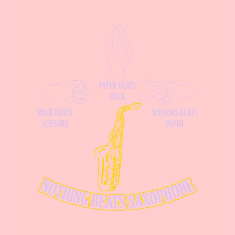 Schere Stein Papier Saxofon Geschenk Saxophon