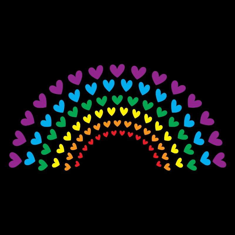 Regenbogen der Herzen