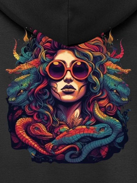 Cool Medusa hoved slanger hår flotte farver