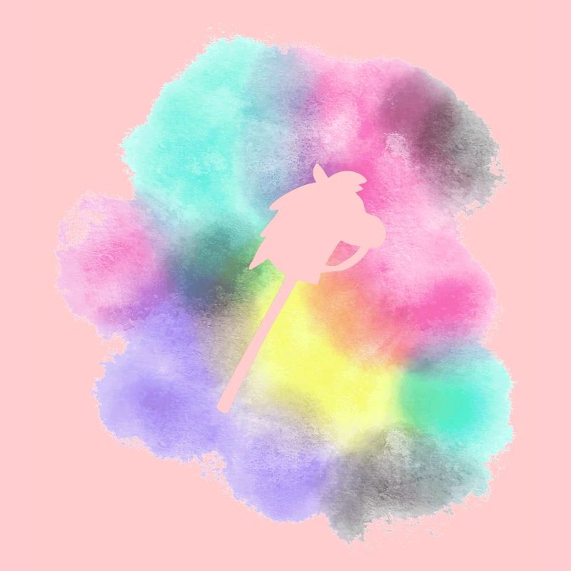 Hobby Horse im Farbklecks