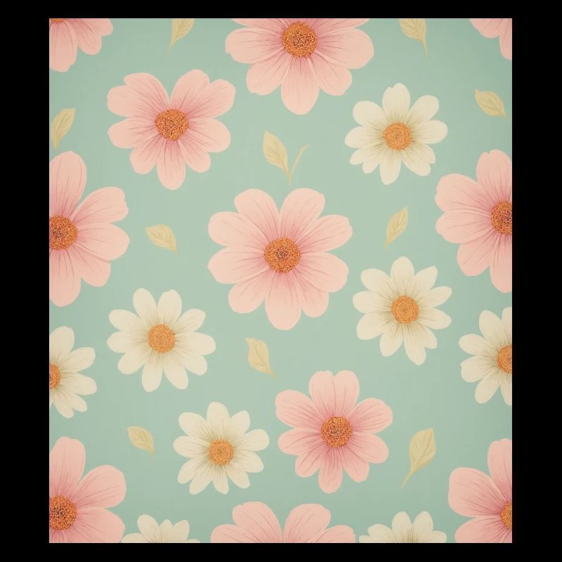 Floral wallpaper pattern