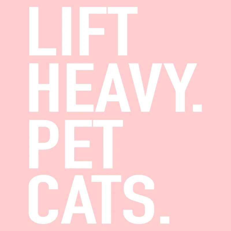 Heavy cats pets - weight lifter gift