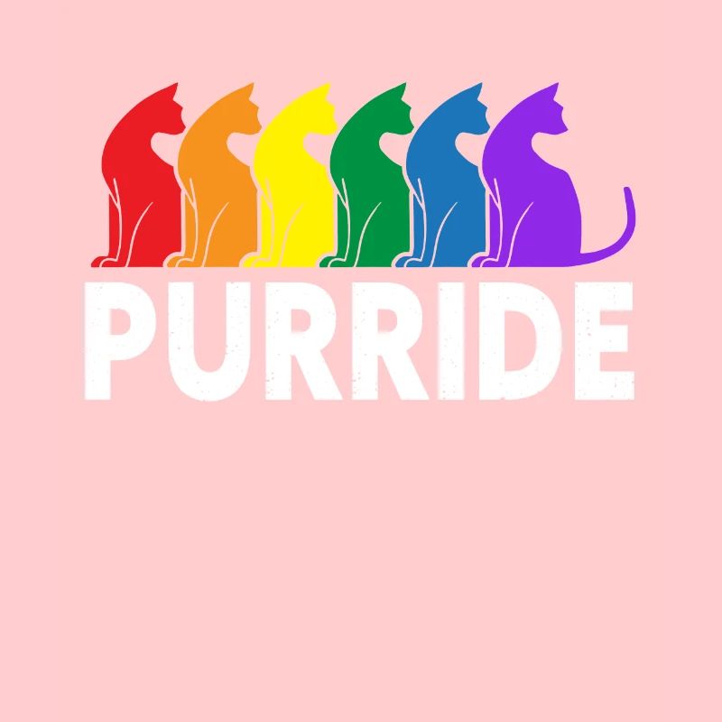 Purride Cat Lover Pride Monat Regenbogen