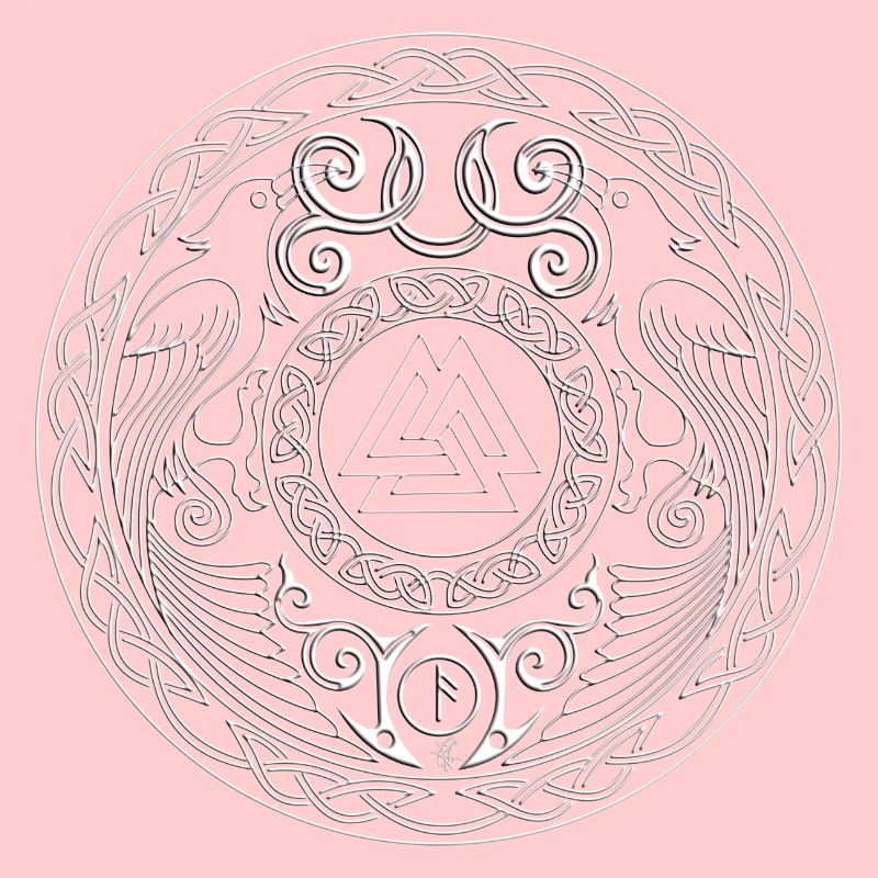 Mandala runique à triade centrale