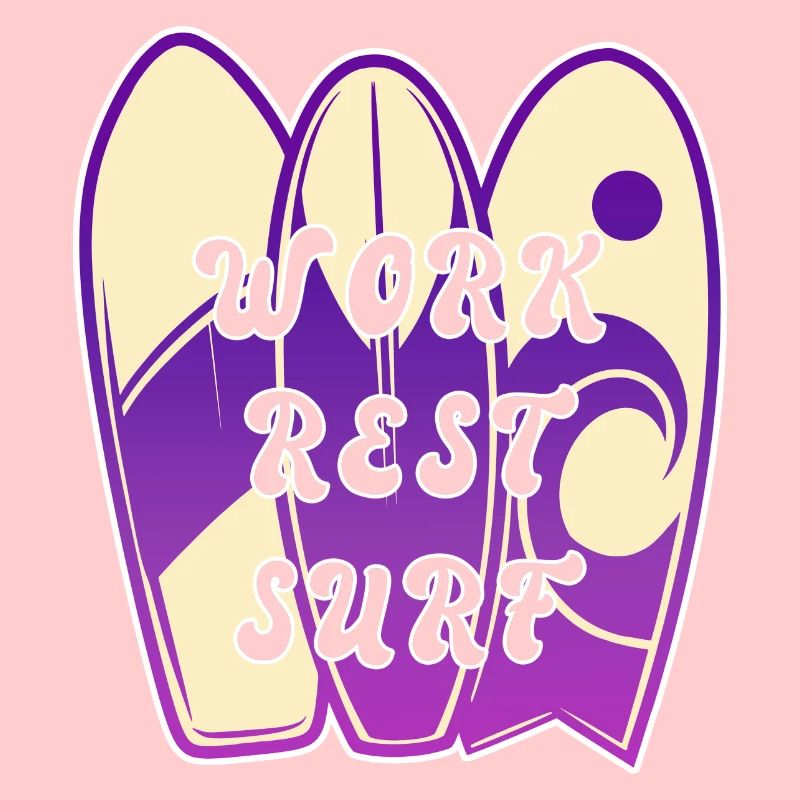 Surfing Spruch Design