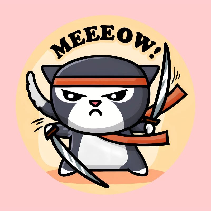 Süße Ninja Katze