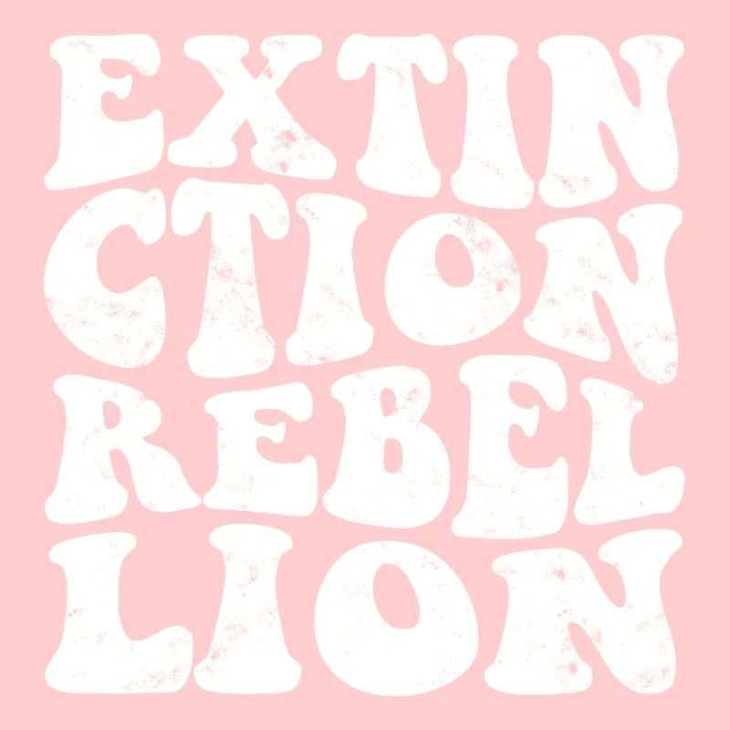 Extinction Rebellion Rétro blanc