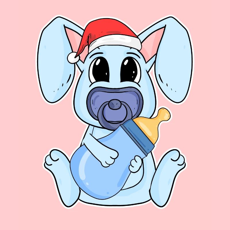 Lapin bébé Noël