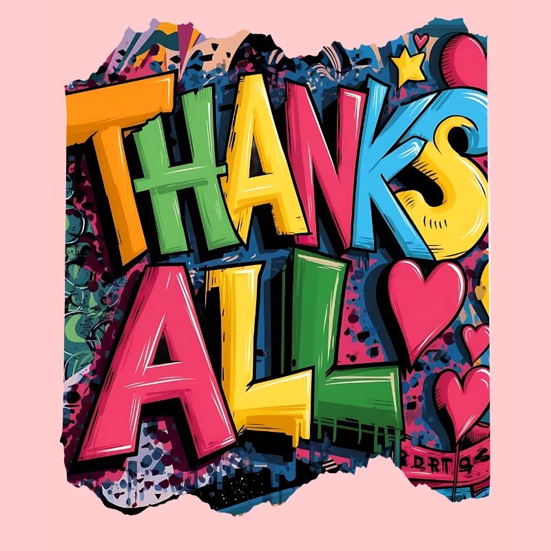 Joyeux merci Graffiti Design