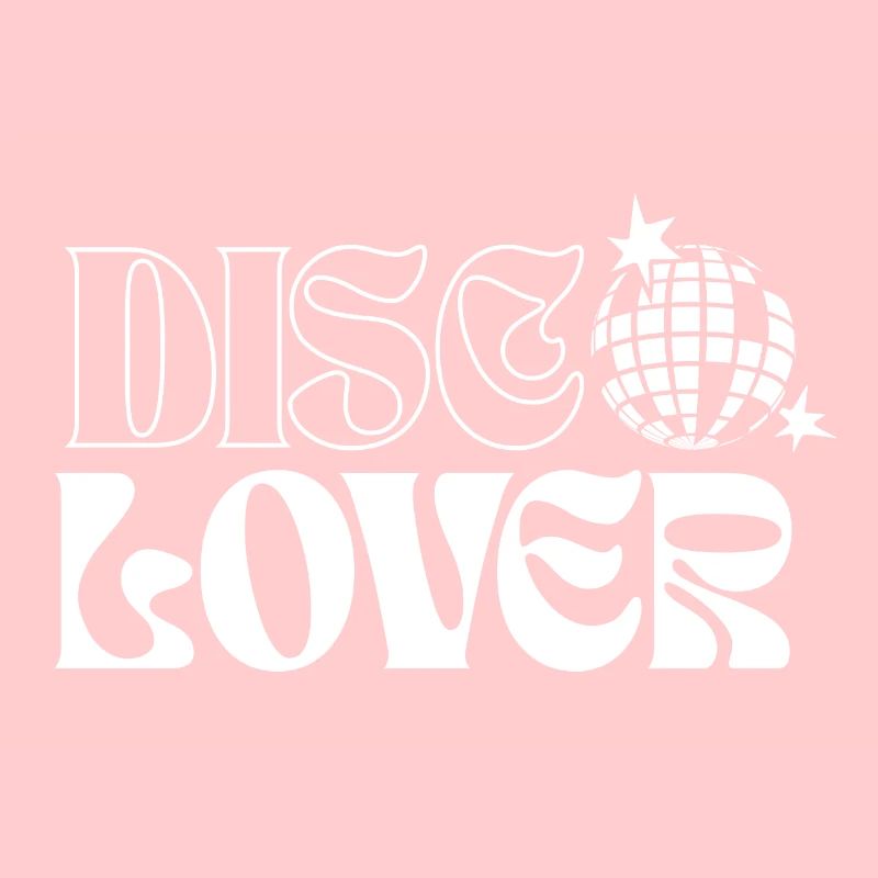 Design de boule disco rétro et d’étoiles de l’espace