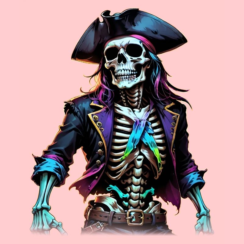 Piratenskelett Illustration