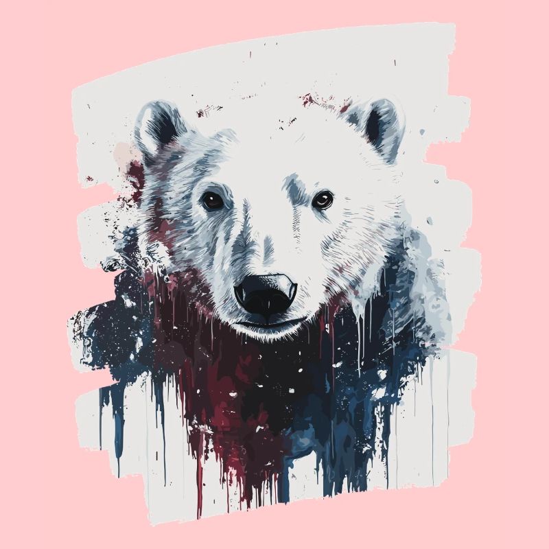 Eisbär Graffiti Sprayer
