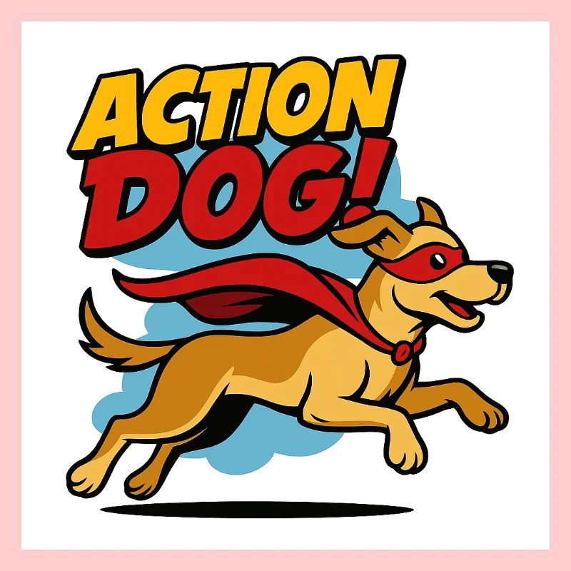 Action Hund Superheld
