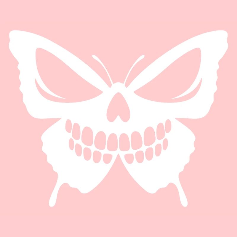 Conception complexe de crâne de papillon