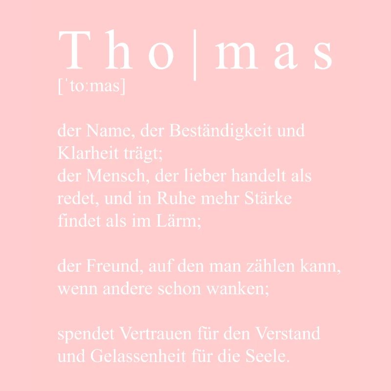 Thomas Définition Typographie