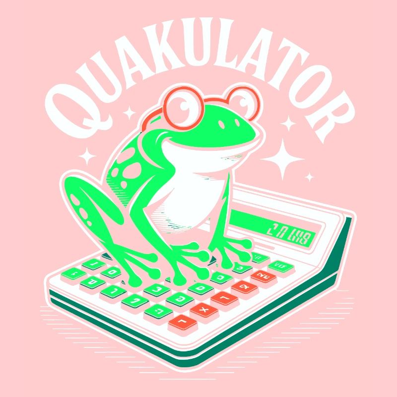 Funny Saying Math Frog Calculator