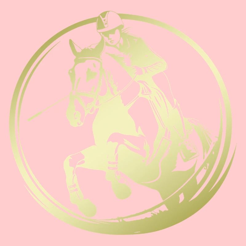 Silhouette de cheval d’équitation