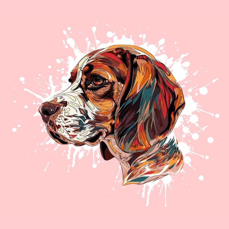 Explosion de couleurs Beagle