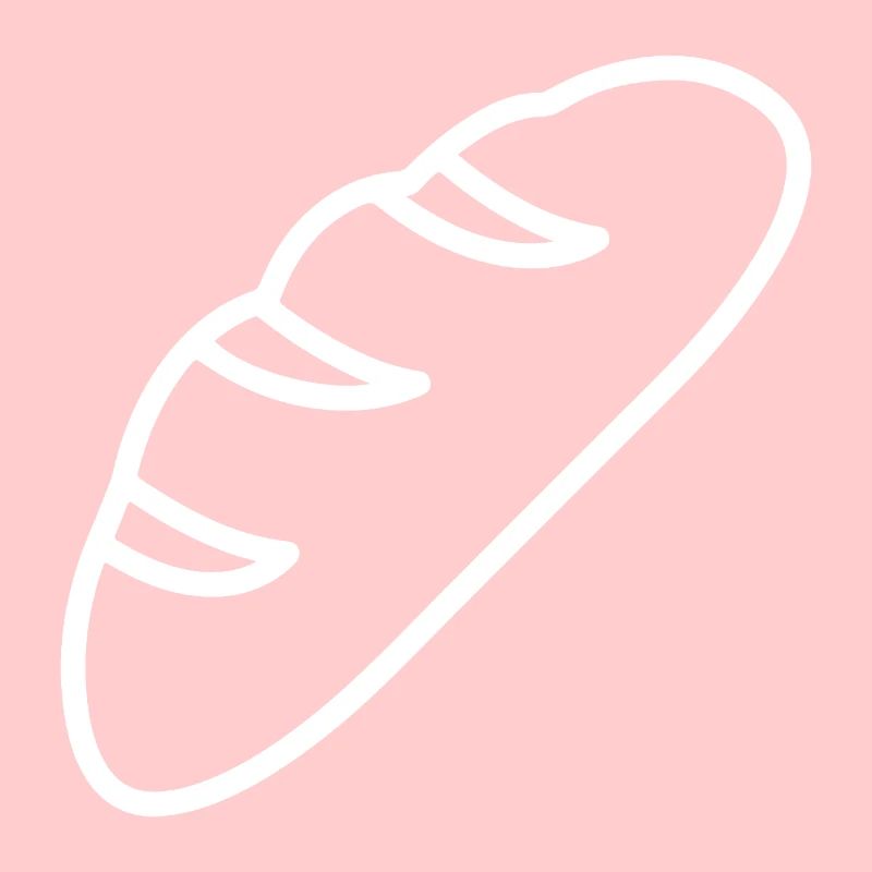 Bread Sketch – Minimalist Baking Motif Design