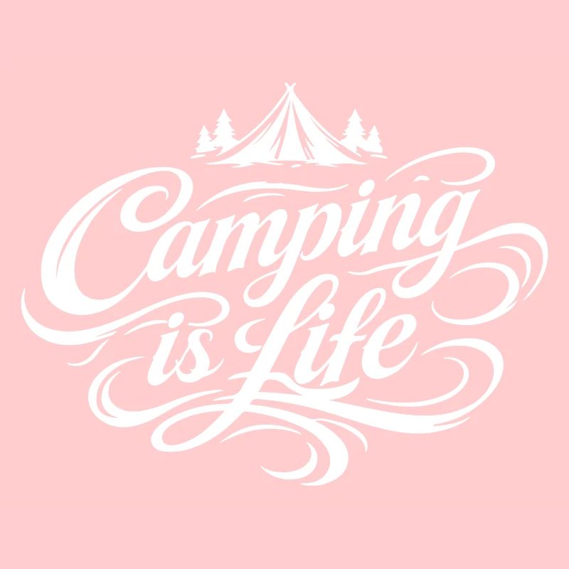 Camping Leben Spruch