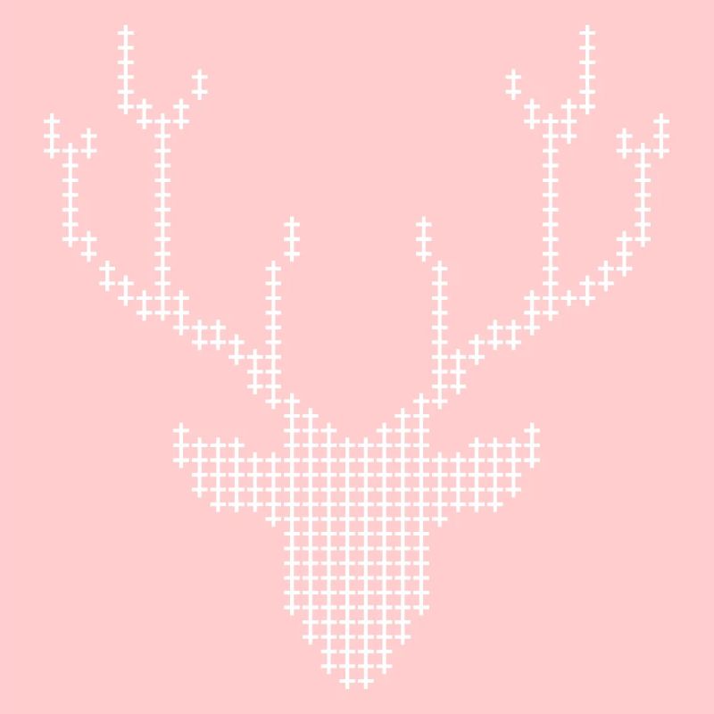 Pixel Deer-Geweihe