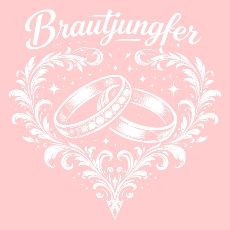 Brautjungfer Ringe Herzornament