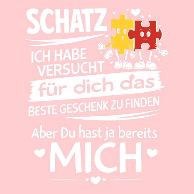 Schatz Geschenk Spruch Puzzleherz
