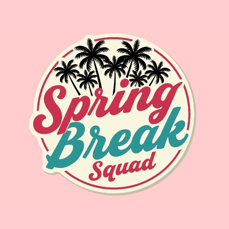 Fête de Noël Palm Trees Spring Break Squad Tropical