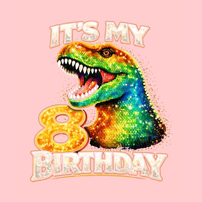 C’est mon dino coloré pour mon 8e anniversaire