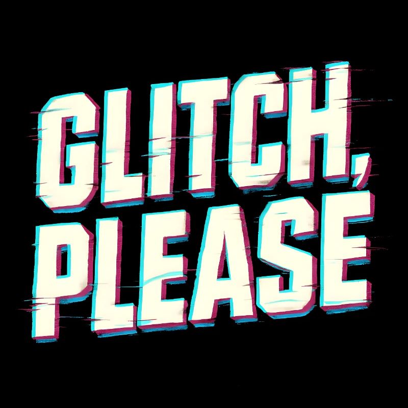 Glitch Please | Retro Gaming Hacker Vibes