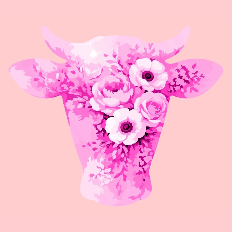 Fleurs en forme de vache