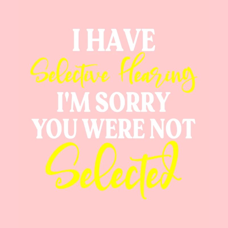 Audition sélective non sélectionnée