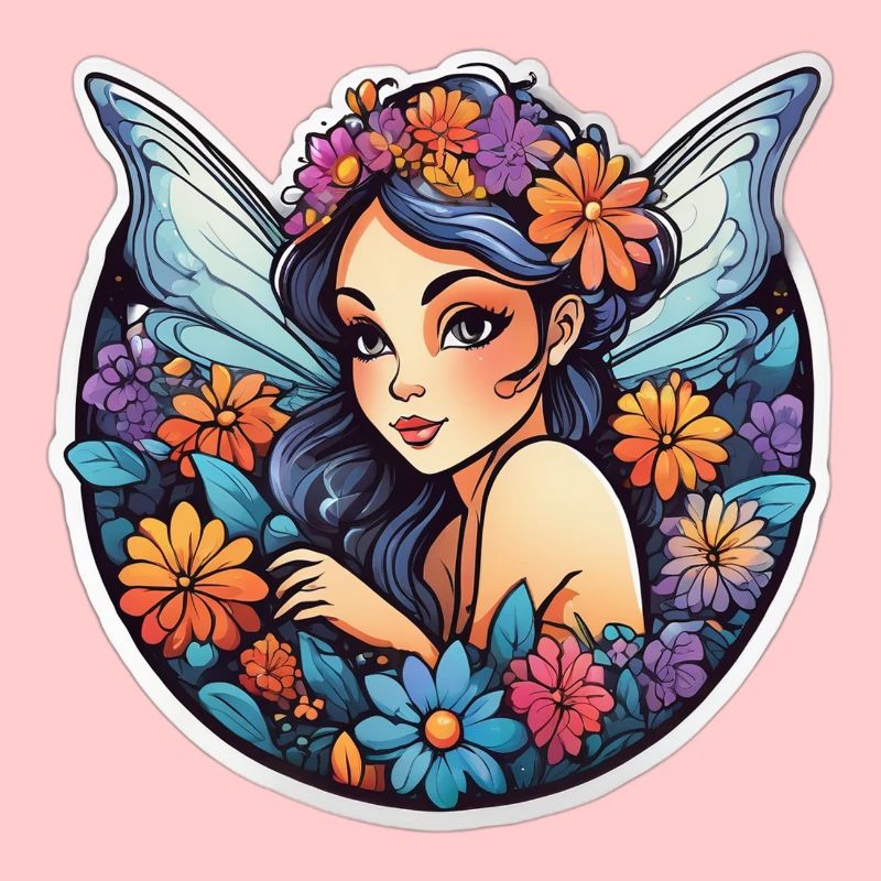 Féerie florale ailée