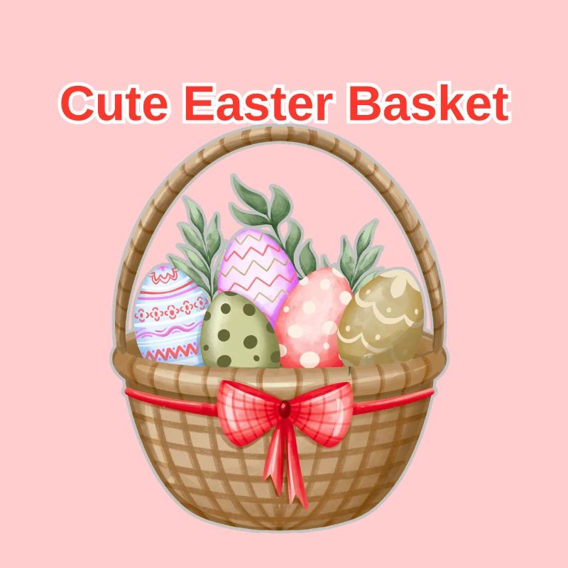 Cute Easter Basket Shirt – Easter Eggs Tee