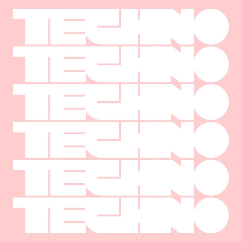 Techno Music Bold Abstract Geometry Logo