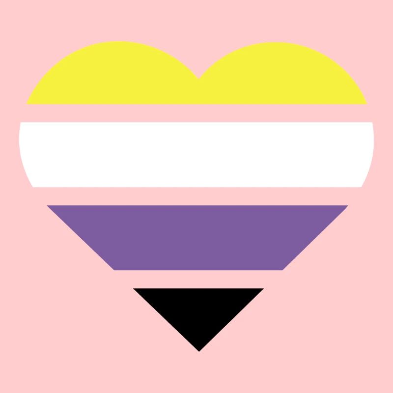 Pride Flag Heart · Nonbinary