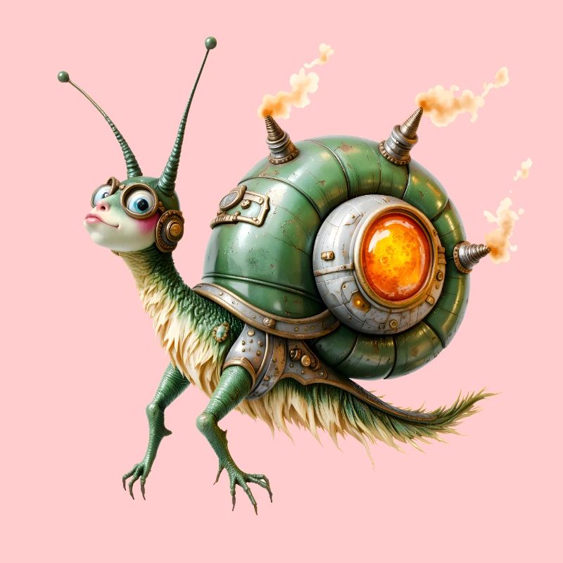 Réacteur d’escargot steampunk