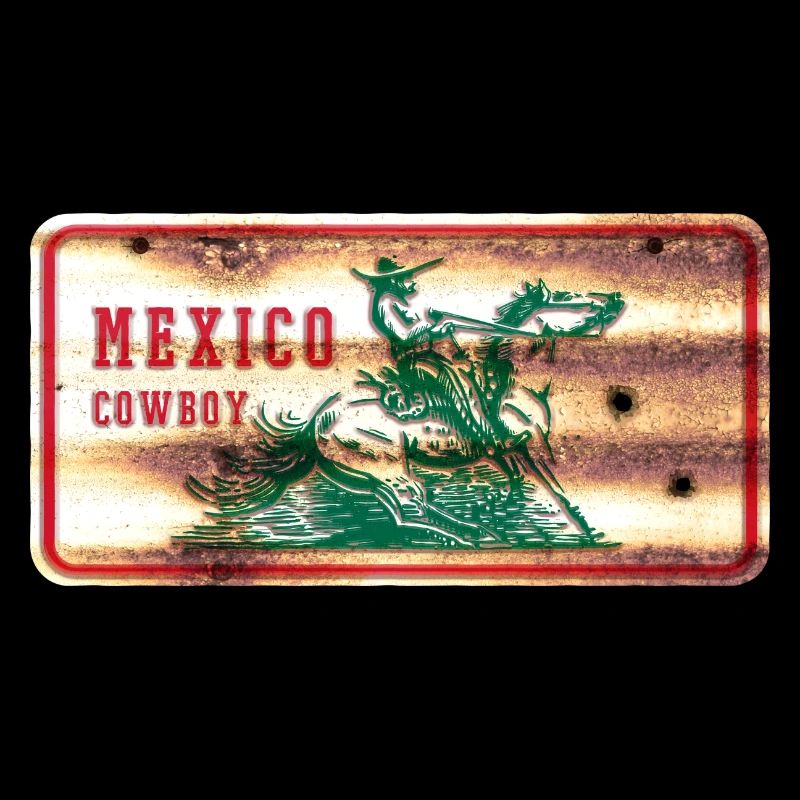 Mexiko Cowboy Schild