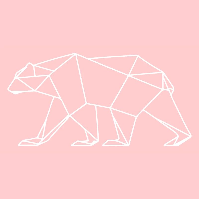 Polar Bär Polygon Eisbär Symbol