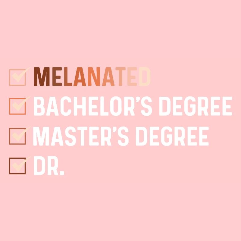 Melanierter Bachelor-Master Dr. – HBCU Pride