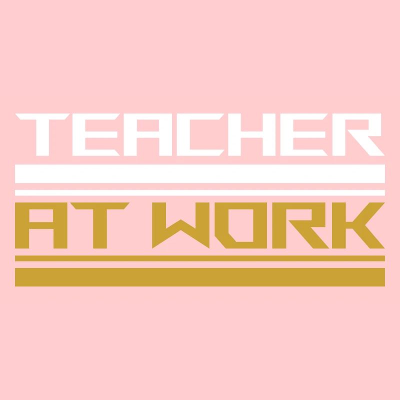 Teacher at work white