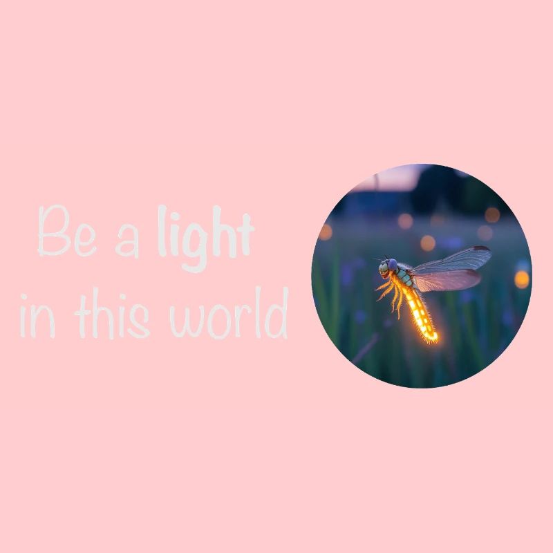 Sei ein Licht in dieser Welt – Glühwürmchen