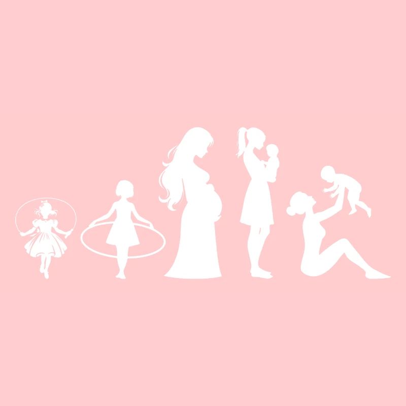 Evolution Mama Muttertag kind Familie