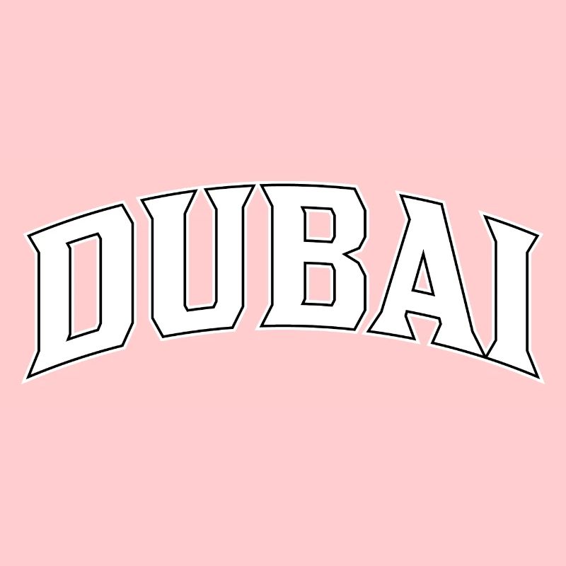Lettrage de Dubaï dans l’arche