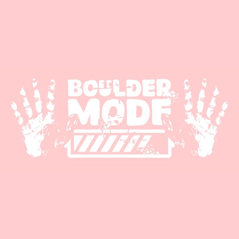 Boulder Chalk loading Hand Kletterer Symbol Logo