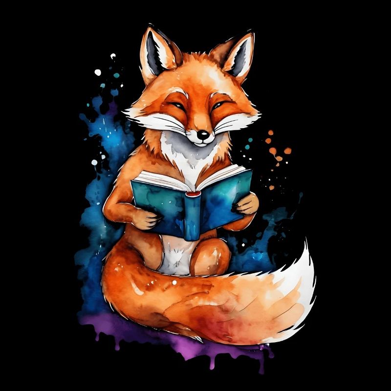 Livre de lecture renard imprimé de conception animale colorée
