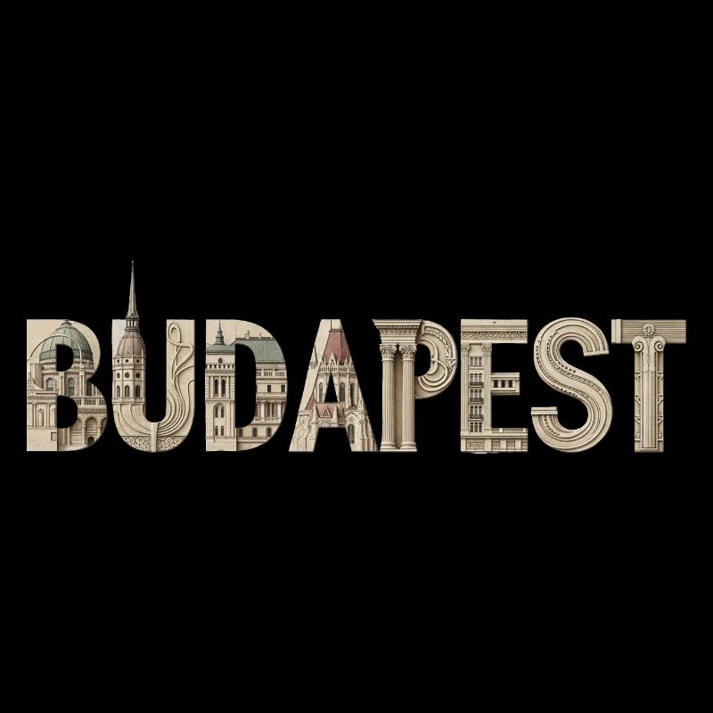 BUDAPEST – Conception typographique architecturale