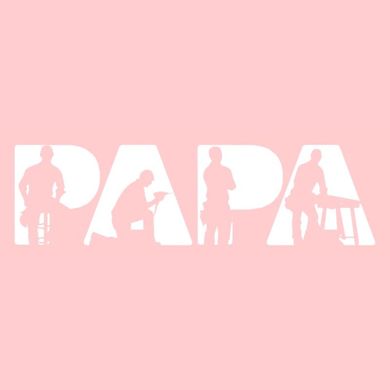 Papa Carpenter Woodworking Joiner Silhouette
