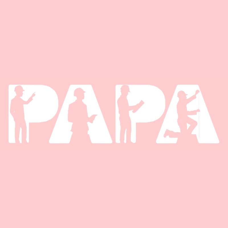 Papa Engineer Bau-Silhouetten