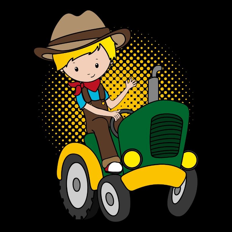 Traktorfahrer Junge Bauer Landwirt Kinder Geschenk